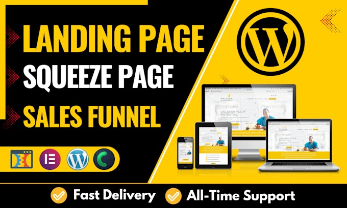 wordpress landing page
